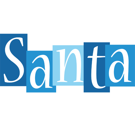 Santa winter logo