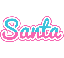 Santa woman logo