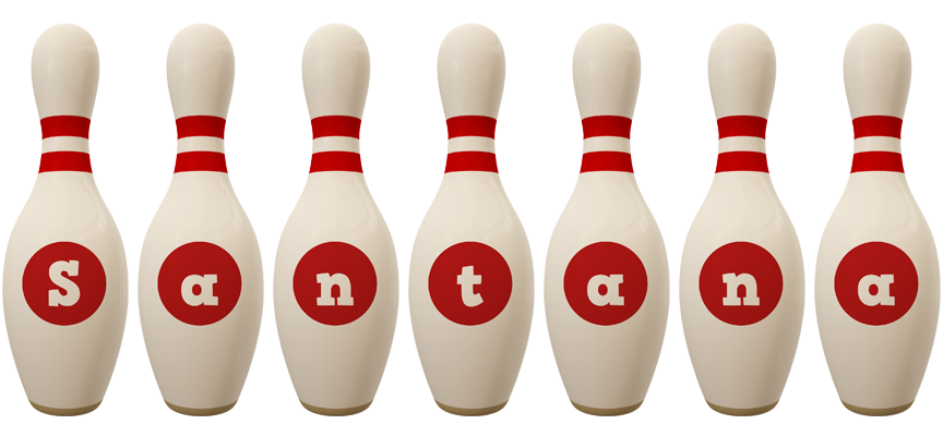 Santana bowling-pin logo