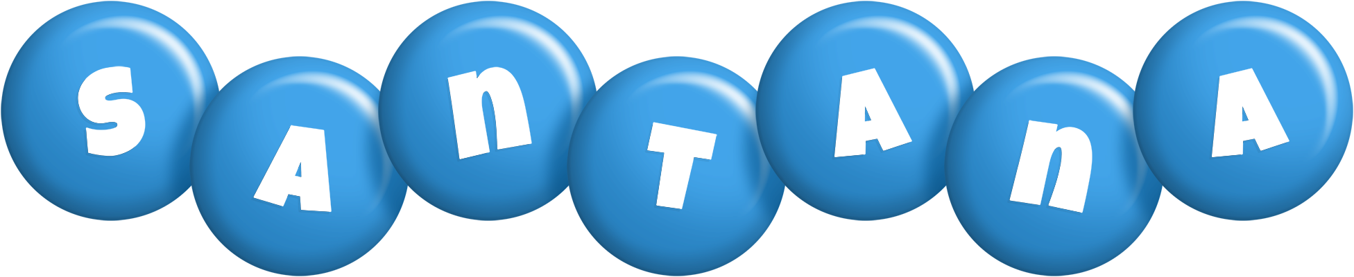 Santana candy-blue logo