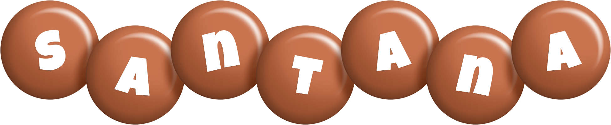 Santana candy-brown logo
