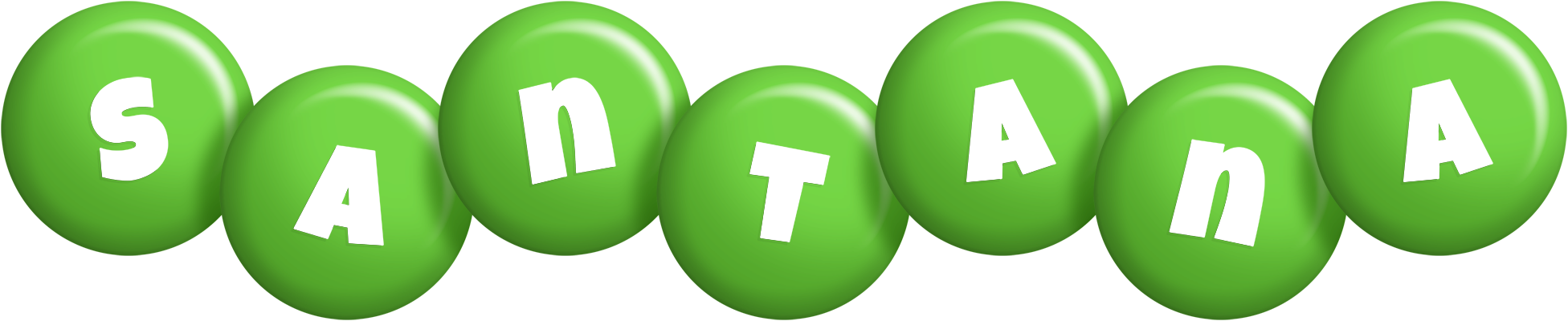 Santana candy-green logo