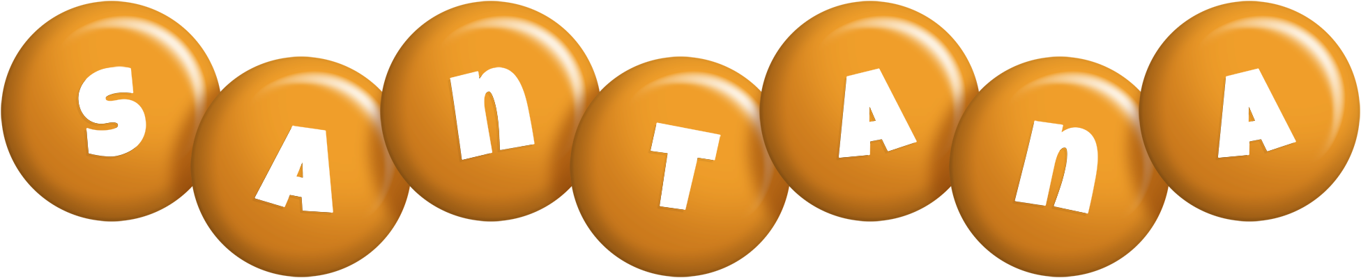 Santana candy-orange logo