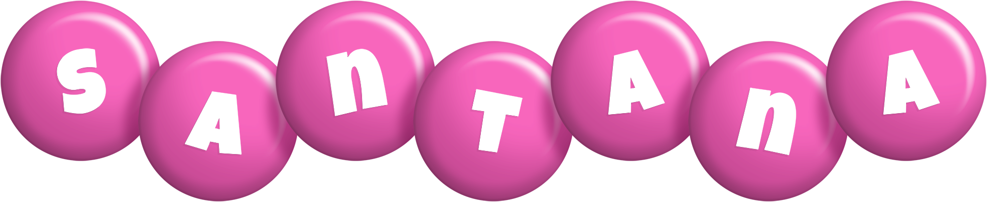 Santana candy-pink logo