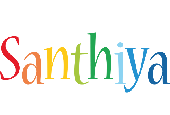 Santhiya birthday logo
