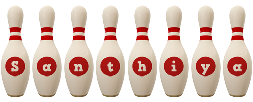 Santhiya bowling-pin logo