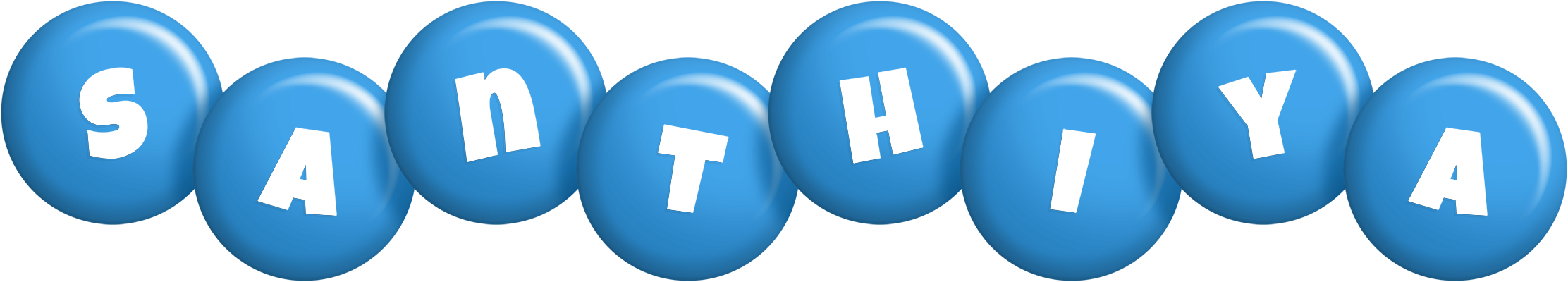 Santhiya candy-blue logo