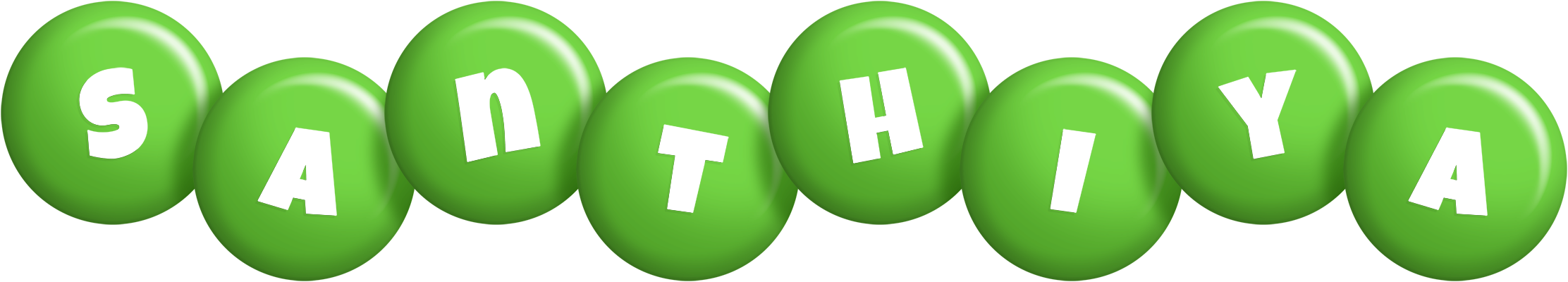 Santhiya candy-green logo