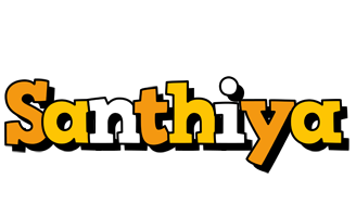 Santhiya cartoon logo