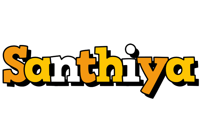 Santhiya cartoon logo