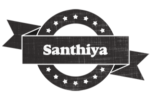 Santhiya grunge logo