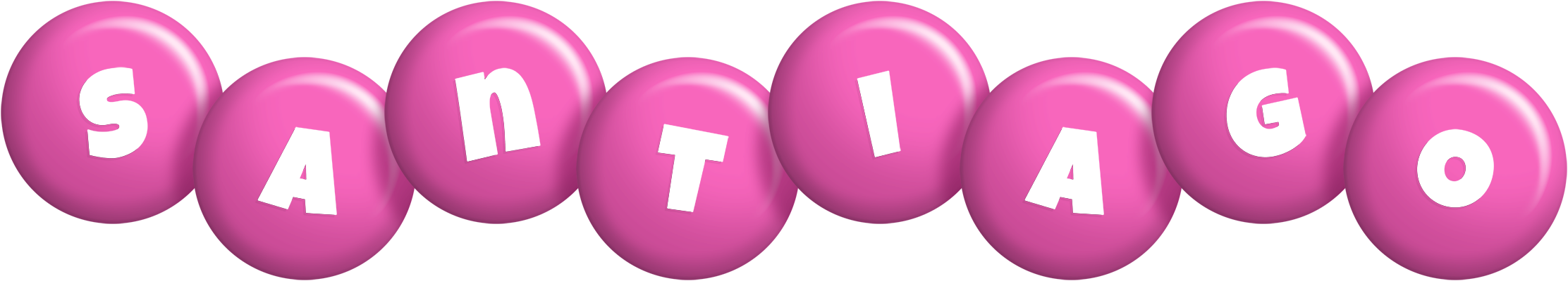 Santiago candy-pink logo
