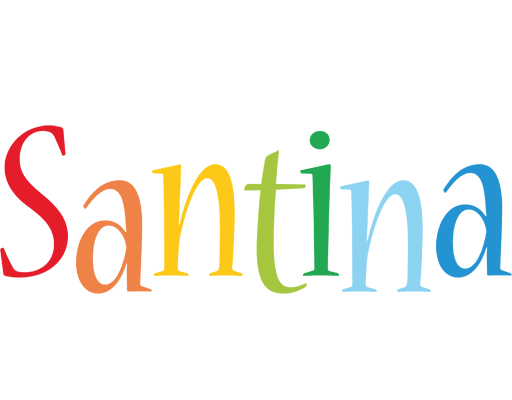 Santina birthday logo
