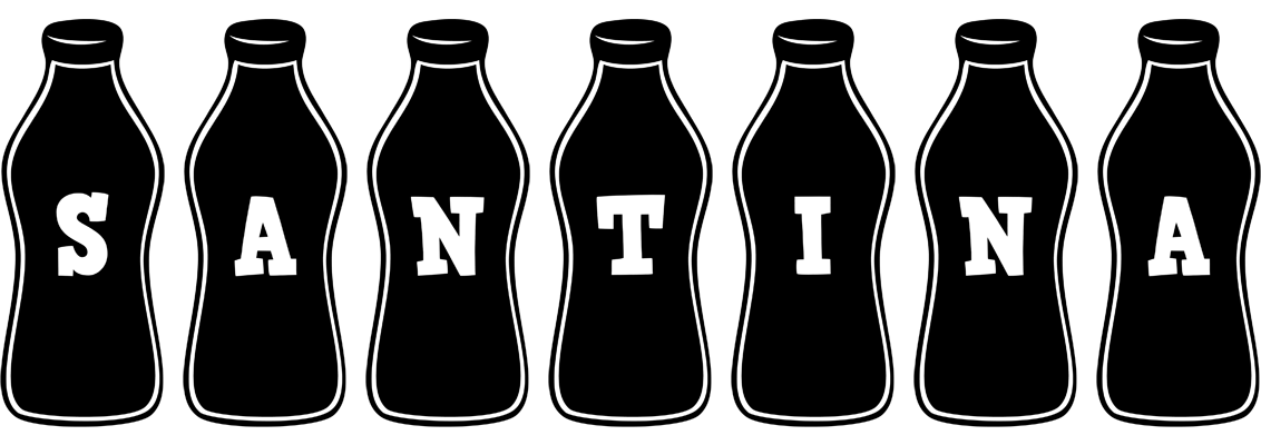 Santina bottle logo
