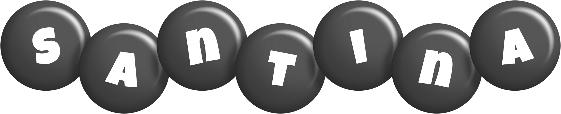 Santina candy-black logo
