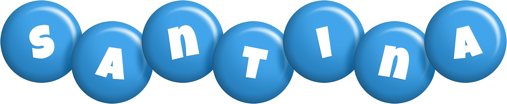 Santina candy-blue logo