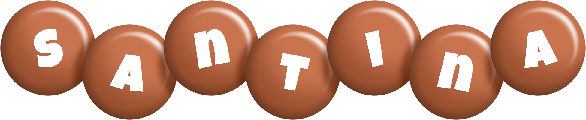 Santina candy-brown logo