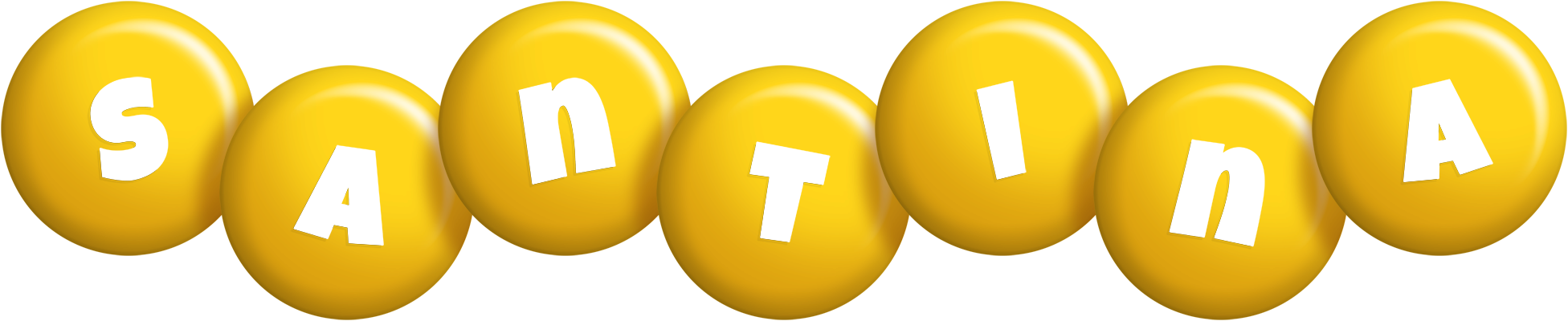 Santina candy-yellow logo