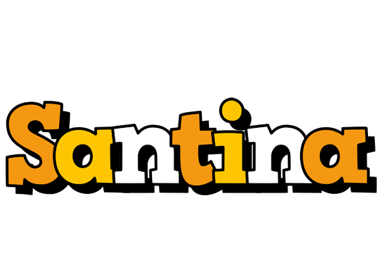 Santina cartoon logo