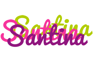 Santina flowers logo