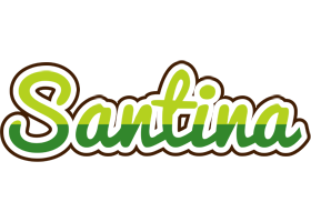 Santina golfing logo