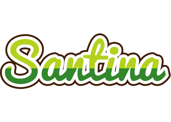 Santina golfing logo