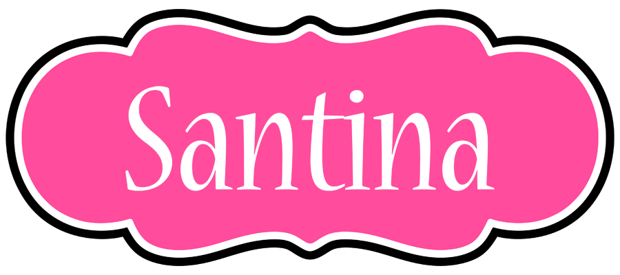 Santina invitation logo