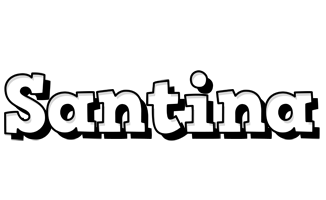 Santina snowing logo