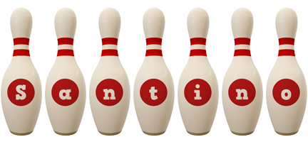 Santino bowling-pin logo