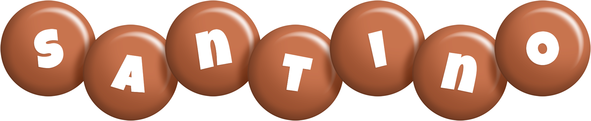 Santino candy-brown logo