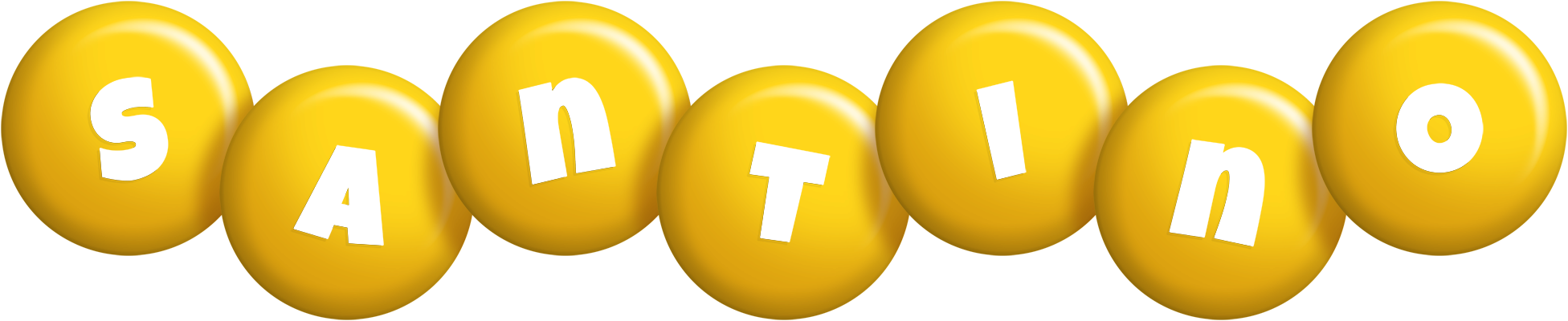 Santino candy-yellow logo