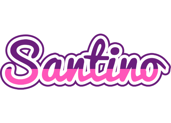 Santino cheerful logo