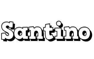 Santino snowing logo