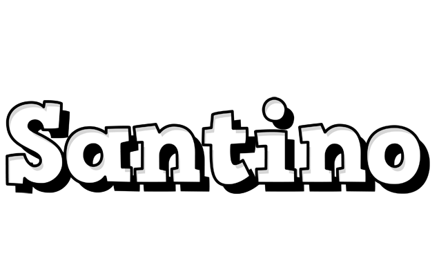 Santino snowing logo