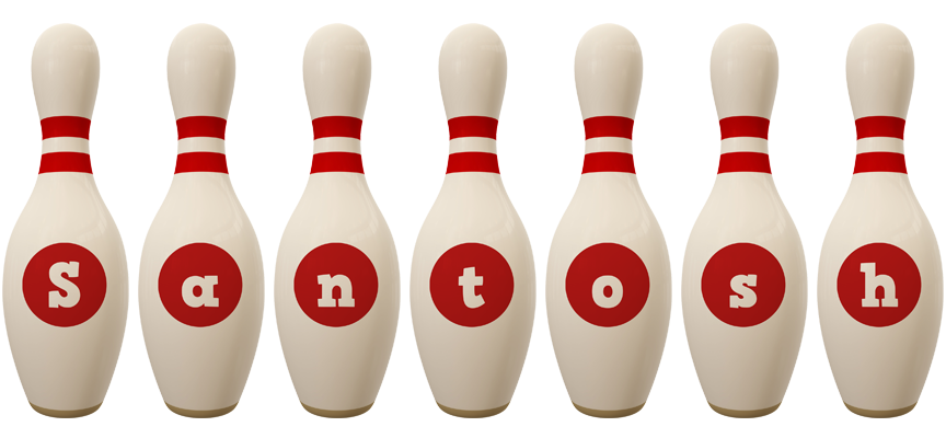 Santosh bowling-pin logo