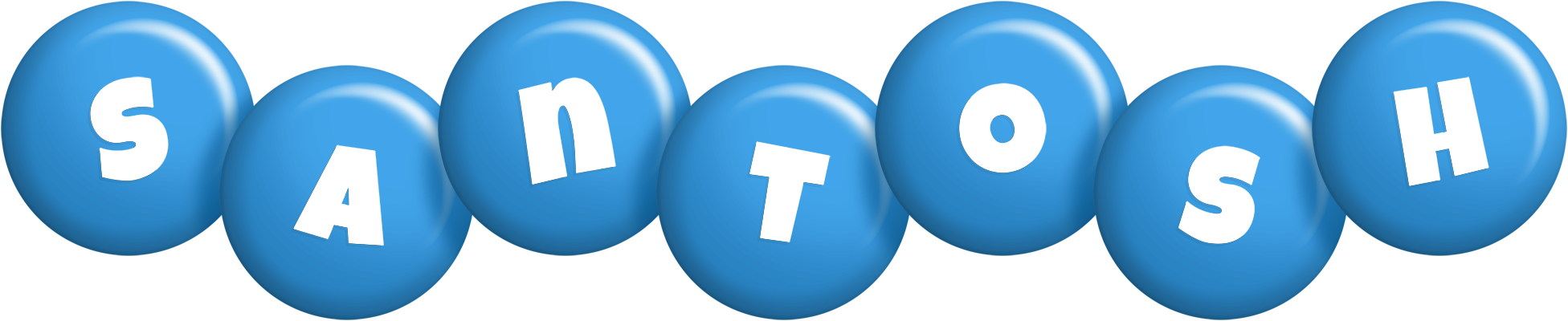 Santosh candy-blue logo