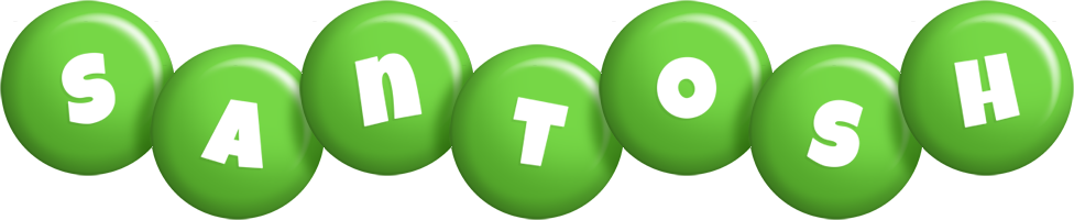 Santosh candy-green logo