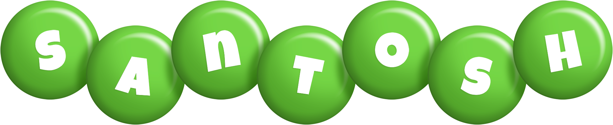 Santosh candy-green logo