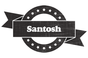 Santosh grunge logo