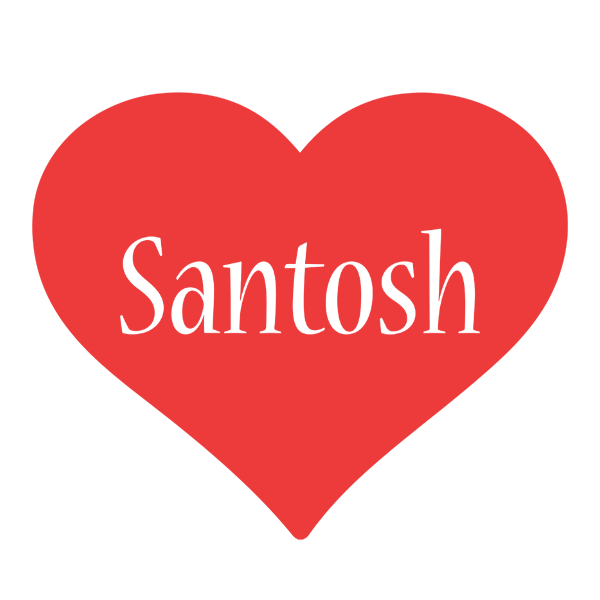 Santosh love logo