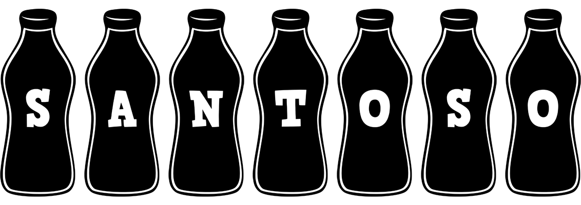 Santoso bottle logo
