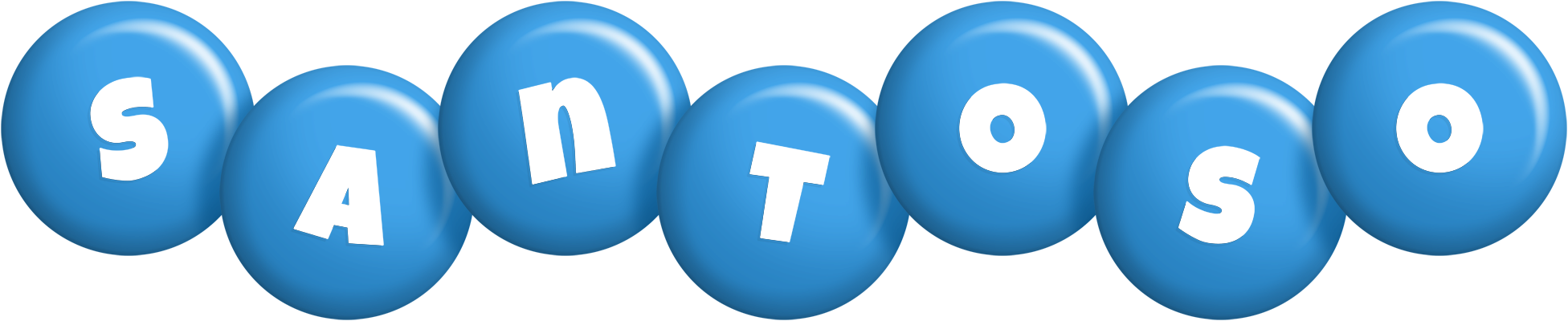 Santoso candy-blue logo