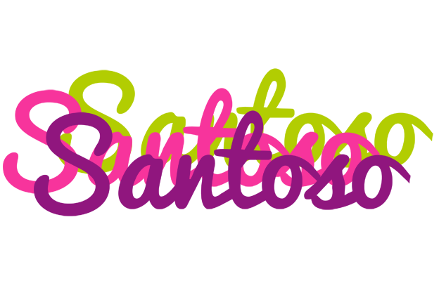 Santoso flowers logo