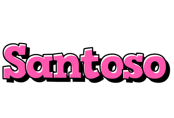 Santoso girlish logo