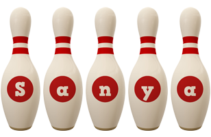 Sanya bowling-pin logo