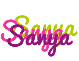 Sanya flowers logo