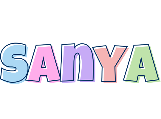 Sanya pastel logo