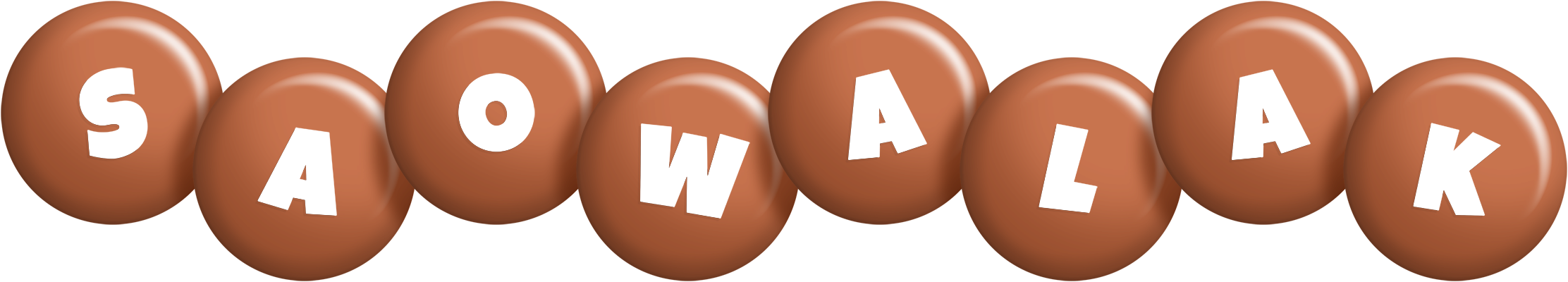 Saowalak candy-brown logo