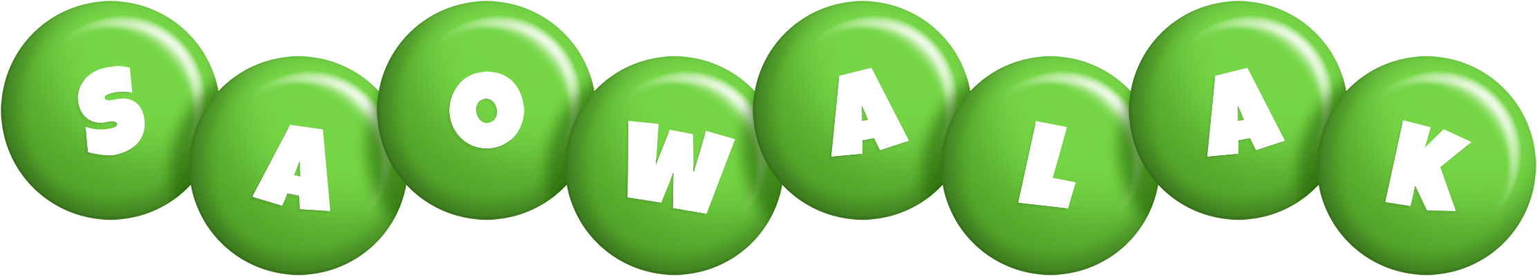 Saowalak candy-green logo
