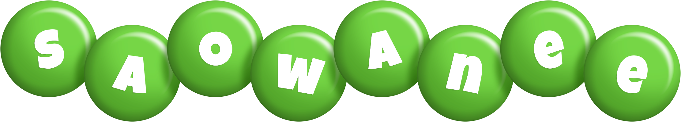 Saowanee candy-green logo